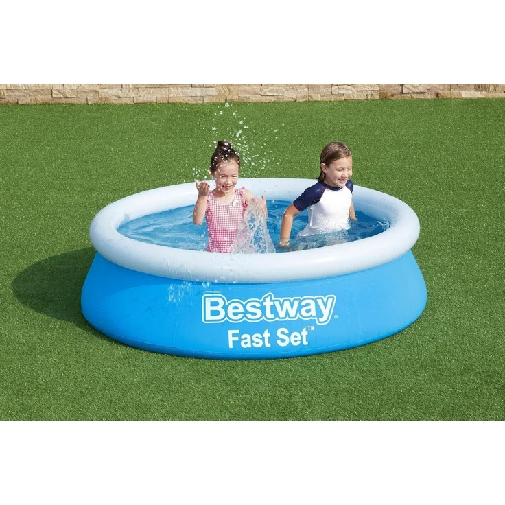 Bestway Fast Set Aufblasbarer Pool Rund 183x51 cm Blau 92844 – Bild 19
