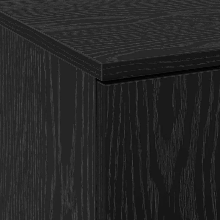 vidaXL Highboard Schwarz Eichen-Optik 60 x 35 x 180 cm Holzwerkstoff 3365569 – Bild 9