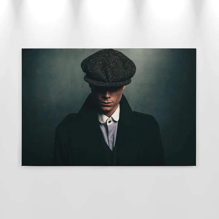 Leinwandbild Mann Grün Schwarz 90x60 DD120414 Keilrahmen Wandbild Leinwand – Bild 8