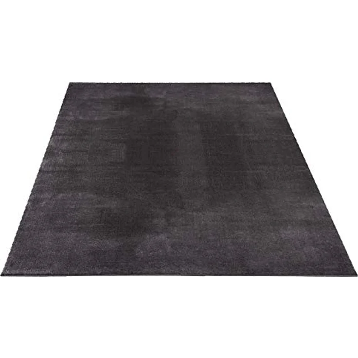 Mia's Teppiche Olivia Wohnzimmer/Schlafzimmer Teppich - waschbar - 120 cm Rund, Dunkelgrau – Bild 3