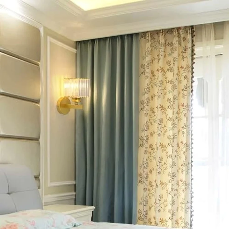 Comely Kristall Wandleuchte für den Innenbereich, Goldene E27 Wandlampe, Kristallwandleuchte Innenwandleuchte für Schlafzimmer, Wohnzimmer, Esszimmer, Flur (ohne Leuchtmittel) – Bild 2