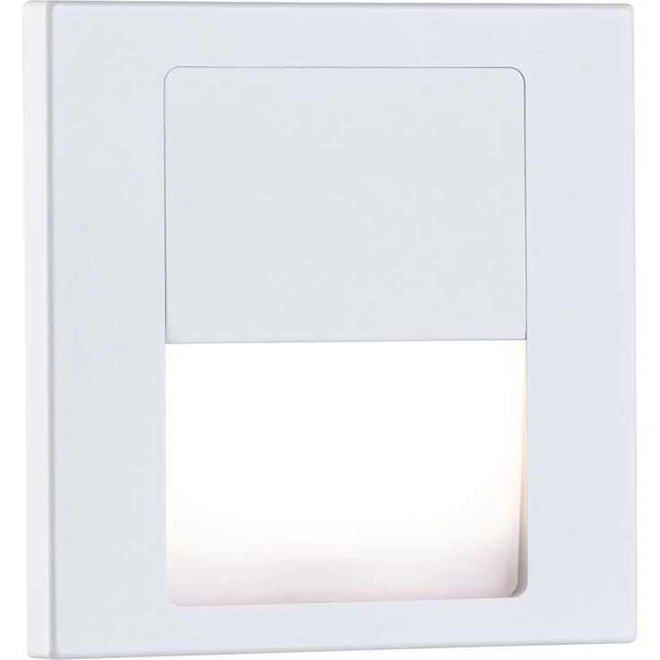 LED Wandeinbauleuchte Tsaro eckig 80x80mm 1W 80lm 230V 2700K Weiß matt – Bild 1