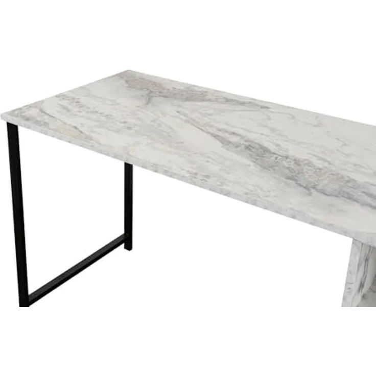 Dmora Schreibtisch Caprioli 240 x 60 x 74h cm Weiß, 1 Regal, 1 Fach – Bild 7