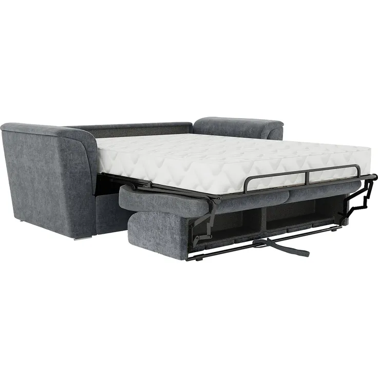 Vente-unique - RIZORA Sofa Stoff Grau - B 223 cm96 cm x H 95 cm x L 230 cm – Bild 5
