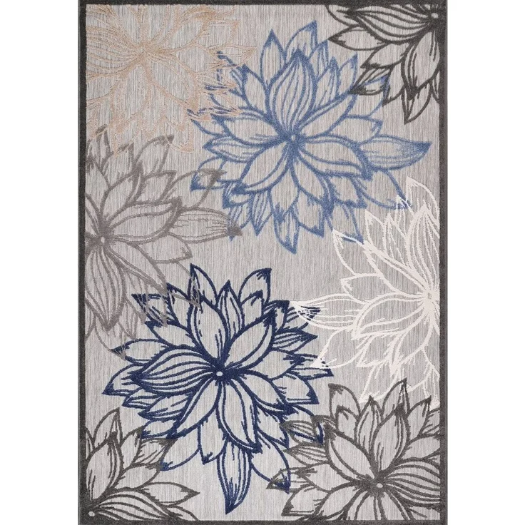 Sanat Teppich Floral 2 Outdoor, auch als Läufer und rund, rechteckig, Höhe: 6 mm, In- und Outdoor geeignet, Blumen, Balkon, Terrasse, Außenbereich – Bild 2
