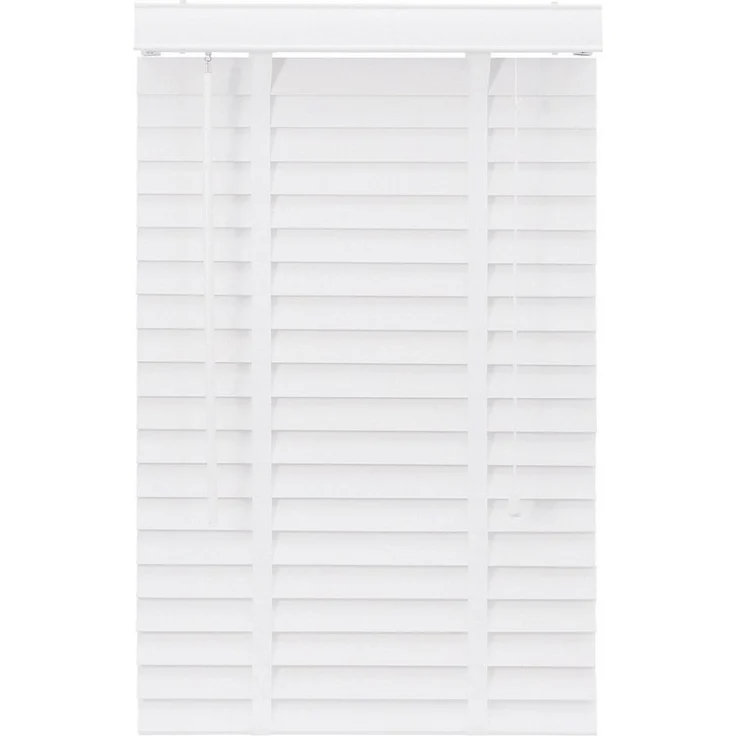 Sekey Jalousie Holzjalousie 50 mm Lamellen Fensterjalousie Blickschutz Jalousie, Klemmträger mit Feststellschraube – Bild 1