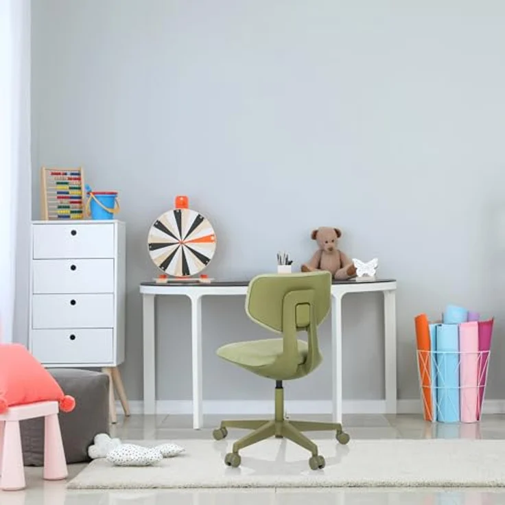 hjh OFFICE Drehstuhl Kinderdrehstuhl KID COLORE Stoff ohne Armlehnen (1 St), Kinder Bürostuhl mitwachsend, ergonomisch – Bild 3