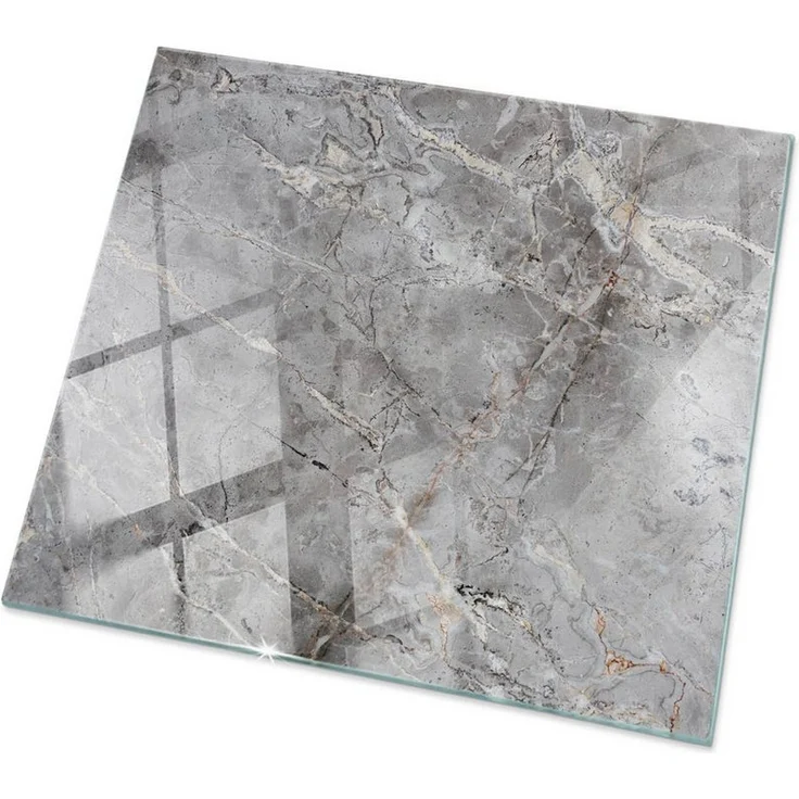 Tulup Tischplatte Glasplatte für Couchtisch Natürliches Marmormuster Bodenplatte Glas – Bild 5