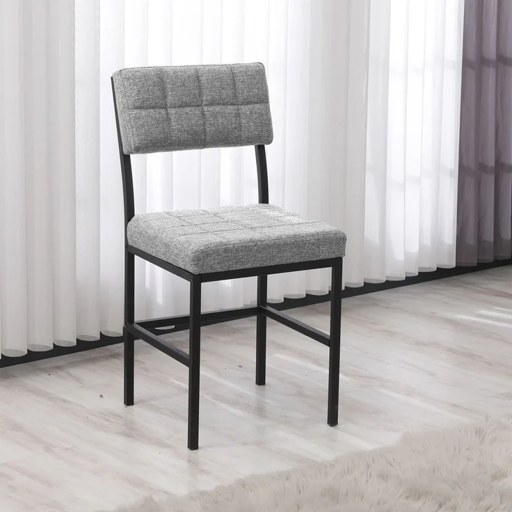 Skye Decor 'Dubai - Grey' Stuhl, Grau, 40 x 82 x 40 cm – Bild 1