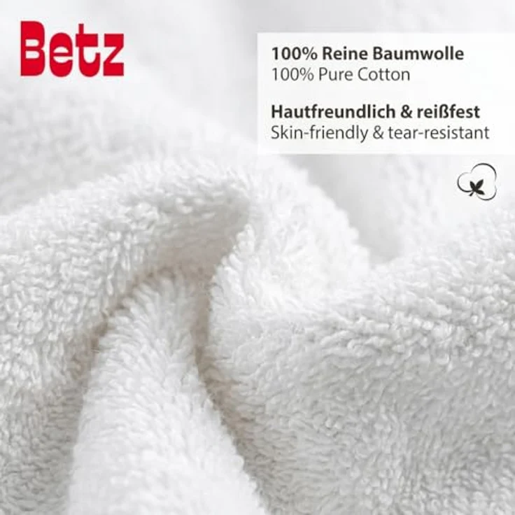 Betz Handtuch Set 5-TLG. Premium 1 Duschtuch 2 Handtücher 1 Gästetuch 1 Waschhandschuh, 100% Baumwolle – Bild 5