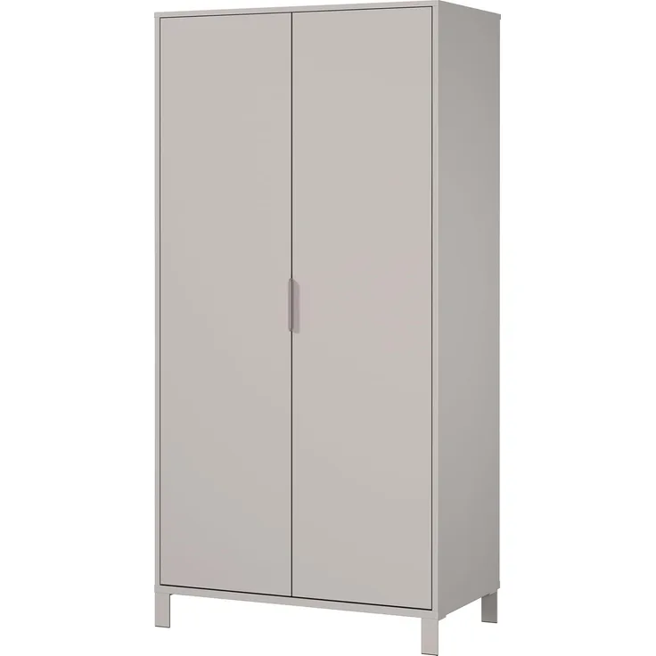 Germania Kleiderschrank 7013-572 GW-Alkmaar, in Kaschmir, gedämpfte Türen mit Soft-Close, 89 x 180 x 54 cm (BxHxT)