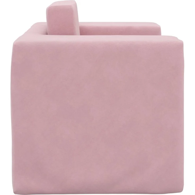 vidaXL Schlafsofa für Kinder Rosa Weicher Plüsch 4104807 – Bild 5