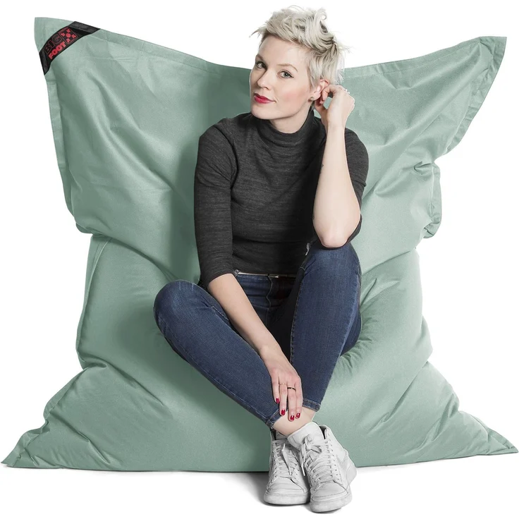 Sitting Point Sitzsack Scuba Big Foot 130x170cm eukalyptus – Bild 2