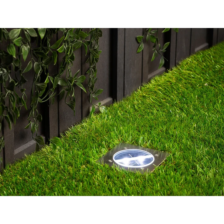Solar LED Bodeneinbaustrahler 6er SET für Außen, Edelstahl 4-eckig 10x10cm, IP67 – Bild 7