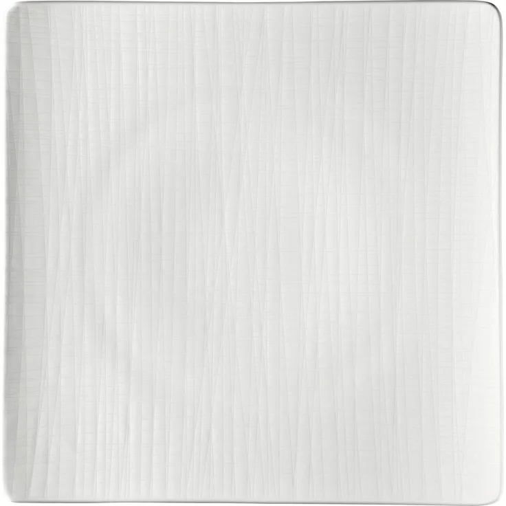ROSENTHAL Mesh Teller quadratisch, Länge: 310 mm, weiß