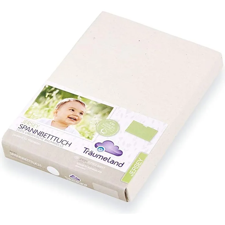 Träumeland Spannbetttuch Organic naturweiß 40x90