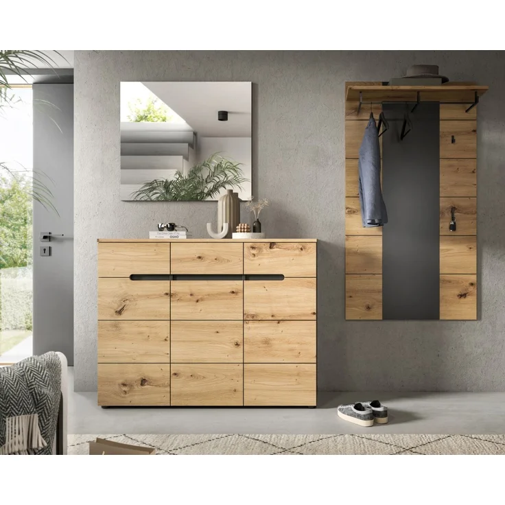 Garderobenpaneel Cooper in Eiche und grau 80 x 141 cm – Bild 6