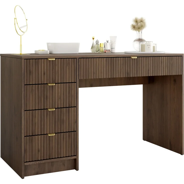 Schreibtisch / Schminktisch Tireno (Farbe: Nuss Okapi) – Bild 2