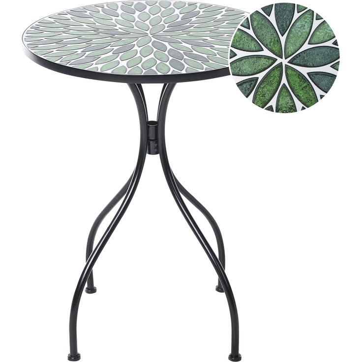 Outdoor Bistrotisch CIVATE 60 cm 60 cm Metall Schwarz