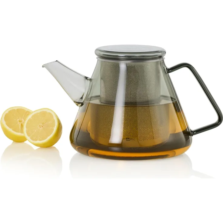 AdHoc Teekanne Orient+, 1.5 l, Borosilikatglas mit Edelstahlfilter, hitzebeständig & aromaschonend