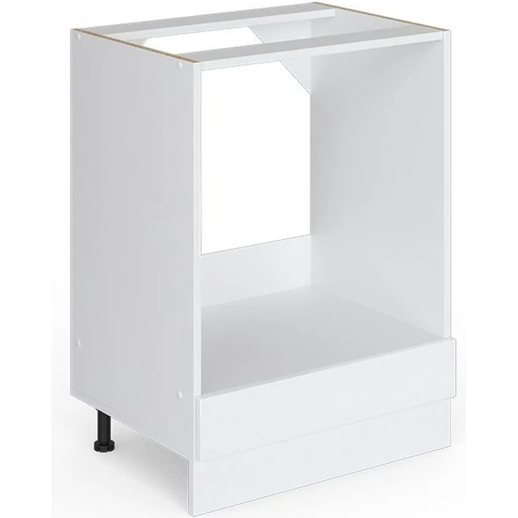 Herdumbauschrank R-Line Weiß Hochglanz 60 cm ohne Arbeitsplatte Vicco – Bild 5