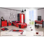 Kinderzimmer komplett Set Autobett Rio 5 teilig Rot