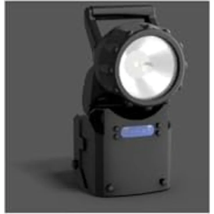 RZB LED Handscheinwerfer 672317.003 | Notleuchte | 2W 140lm | 3h Akku | IP43 | schwarz | Ladestation | 12V KFZ