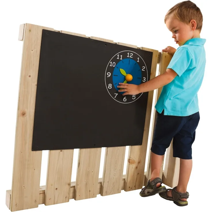 Wandtafel mit Uhr