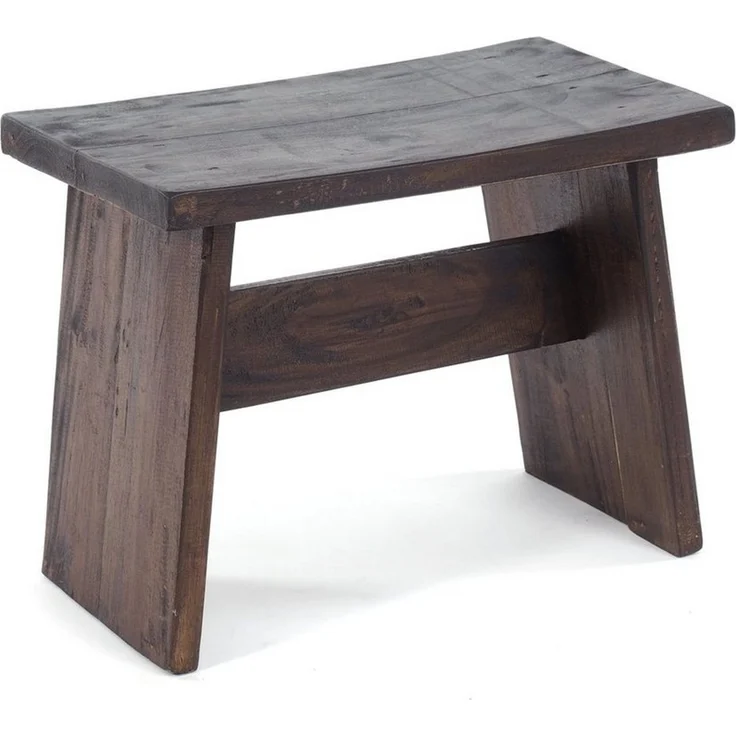 DESIGN DELIGHTS Hocker SITZBÄNKCHEN "SCHEMEL 40", Mahagoni, 31 x 40 x 25 cm, Fußhocker, Farbe: – Bild 1