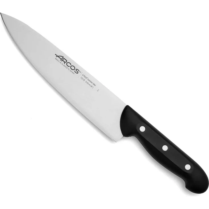 Arcos 151000 Kochmesser, Stahl, schwarz