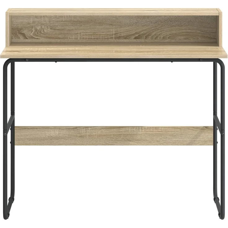 vidaXL Schreibtisch mit Stauraum Sonoma-Eiche 100 x 50 x 91 cm 8008027 – Bild 3
