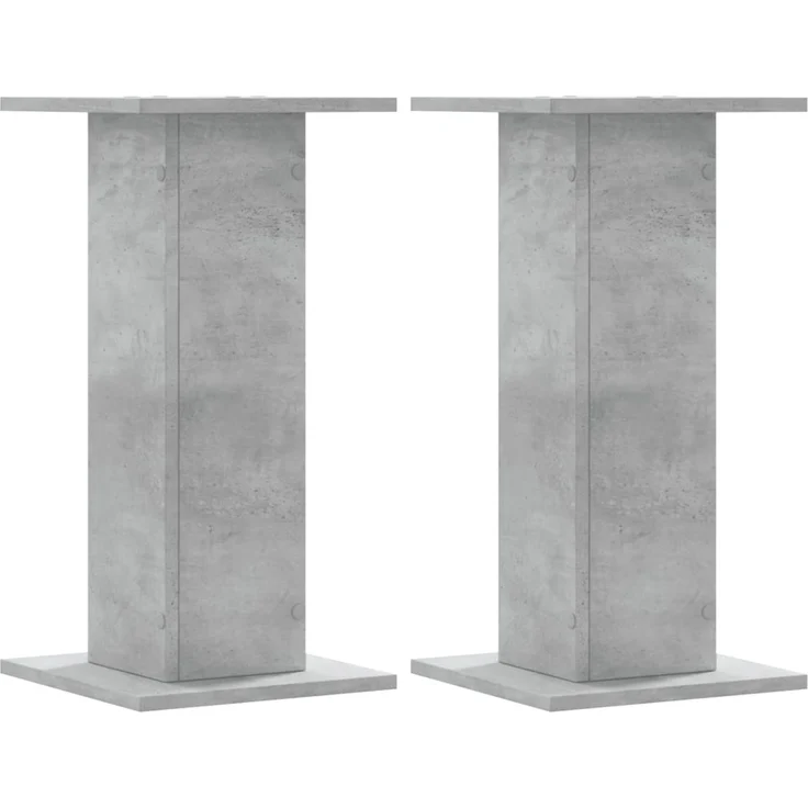 vidaXL Pflanzenständer 2 Stk. Betongrau 30x30x60 cm Holzwerkstoff 3307858 – Bild 2
