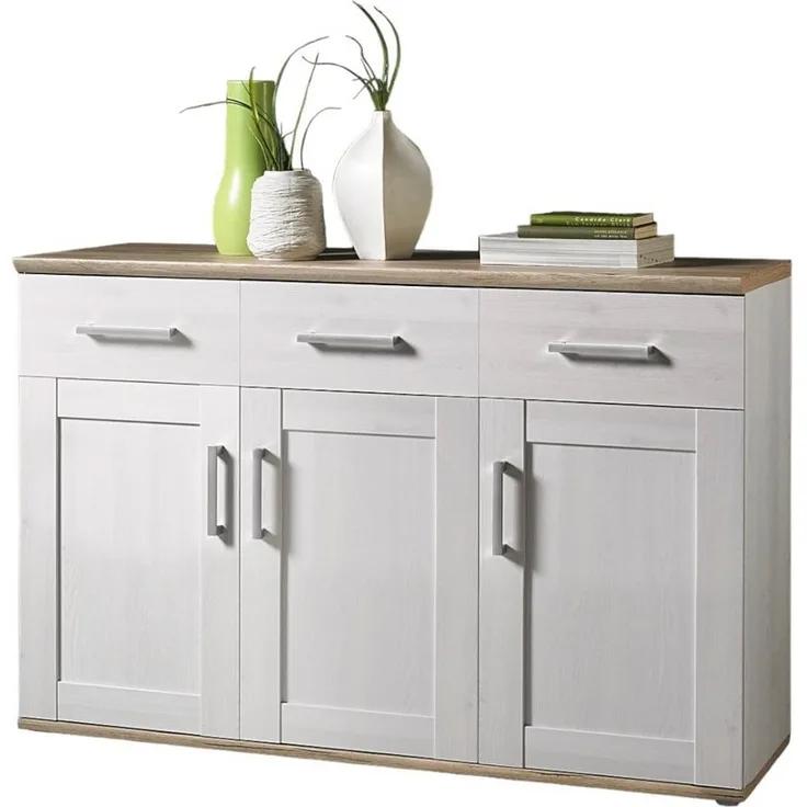 moebel-dich-auf Sideboard ELEGANCE (Kommode, in Sibiu-Lärche Nb. Absetzung: San Remo hell im Landhausstil)