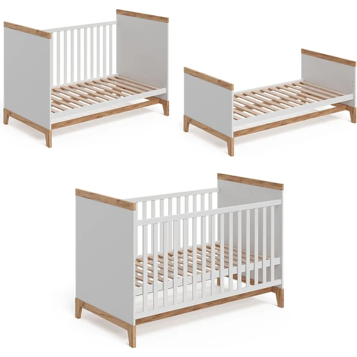 Babybett Malia Weiß 70x140 cm Vitalispa – Bild 5