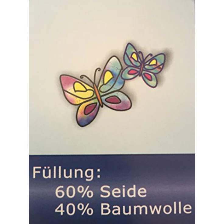 Garanta Naturfaserbettdecke Sommer Seide Micro Silk leichte Sommerdecke Wildseide Microfaserbezug, Füllung: 60% Seide/ 40% Baumwolle, hautsympathisch, luftig, leicht, kochfest – Bild 5