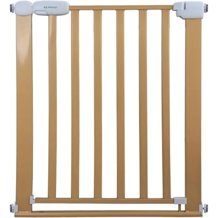 Absperrgitter Treppenschutzgitter beige für 75-85cm Durchgang 77cm Hoch – Bild 1