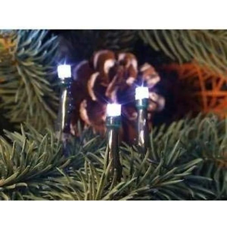 LED-Batterie-Kette außen 80er warmweiß mit Timer für 3 x AA – Bild 2