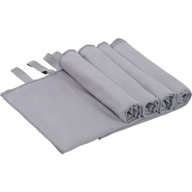 OTTO home Handtücher Leoa, diverse Größen, Sporthandtuch, Reisehandtuch, Strandtuch, Microfaser (Set, 4-St), sehr leicht, kompakt, schnelltrocknend, Mikrofaser mit Kontrastnaht – Bild 4