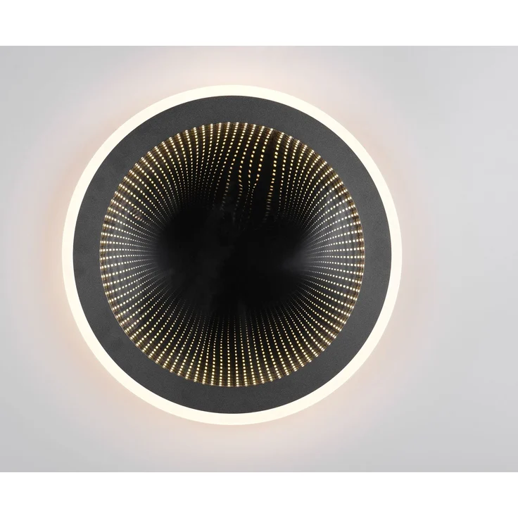 Reality LED Deckenleuchte Glace 21,5W schwarz Metall warmweiß-kaltweiß – Bild 6