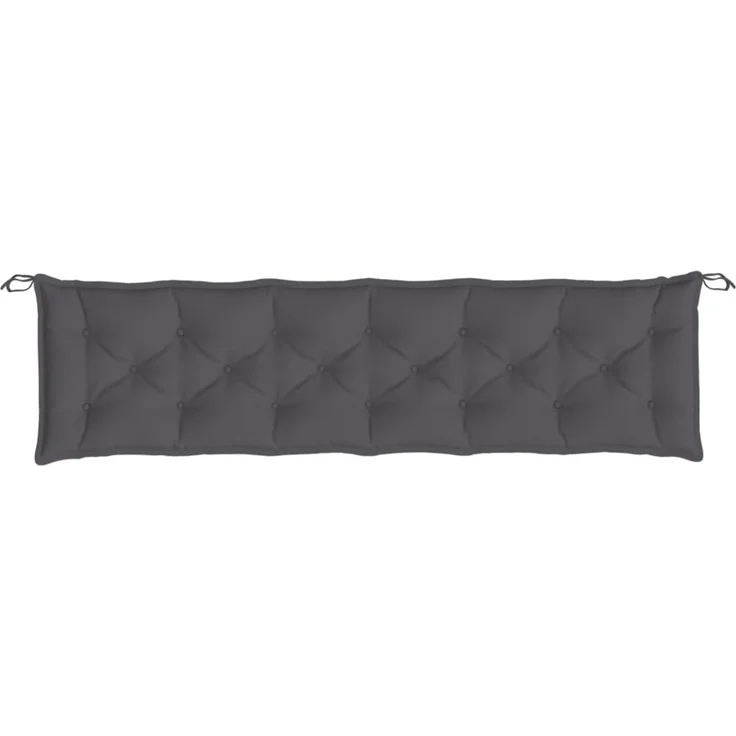 vidaXL Gartenbank-Auflagen 2 Stk. Anthrazit 200x50x7 cm Oxford-Gewebe 361735 – Bild 4