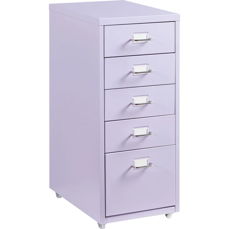 Rollcontainer Kökar mit 5 Schubladen 69x28x41 cm Lila [en. casa] – Bild 2
