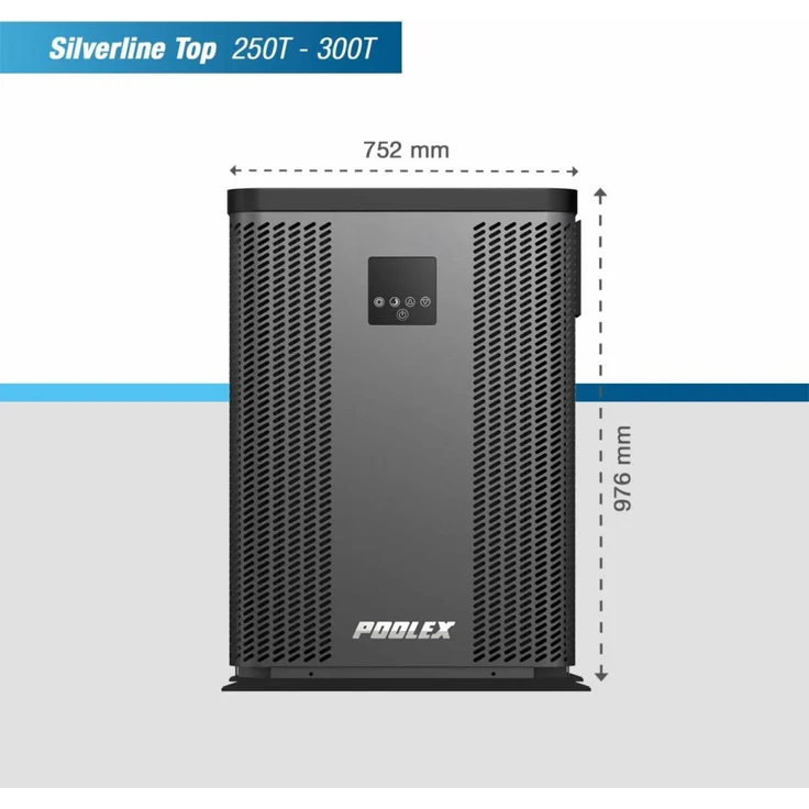 Poolex Swimming Pool Wärmepumpe "Silverline Top",für Pools bis 130.000 l, Dreiphasen-Stromversorgung – Bild 4