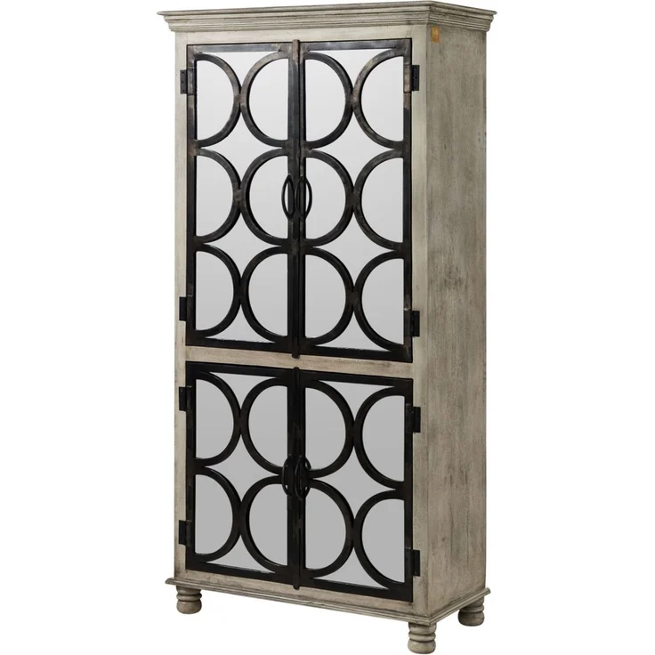 Schrank Mango 97x45x190 grau lackiert HERMITAGE #017 – Bild 1
