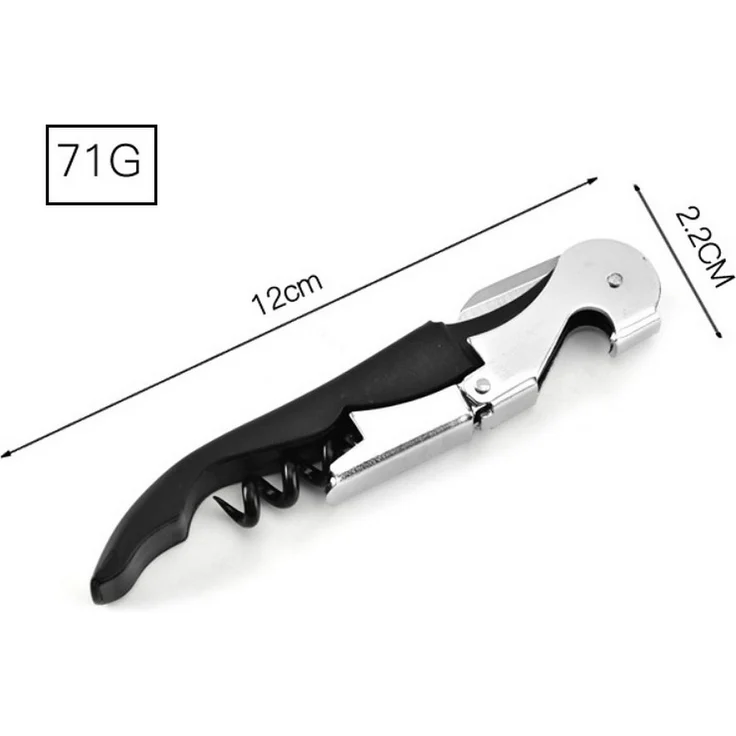 BAYLI Pizzaschneider 3er Set - 12cm Korkenzieher Wein aus Edelstahl Kellnermesser Wein – Bild 2