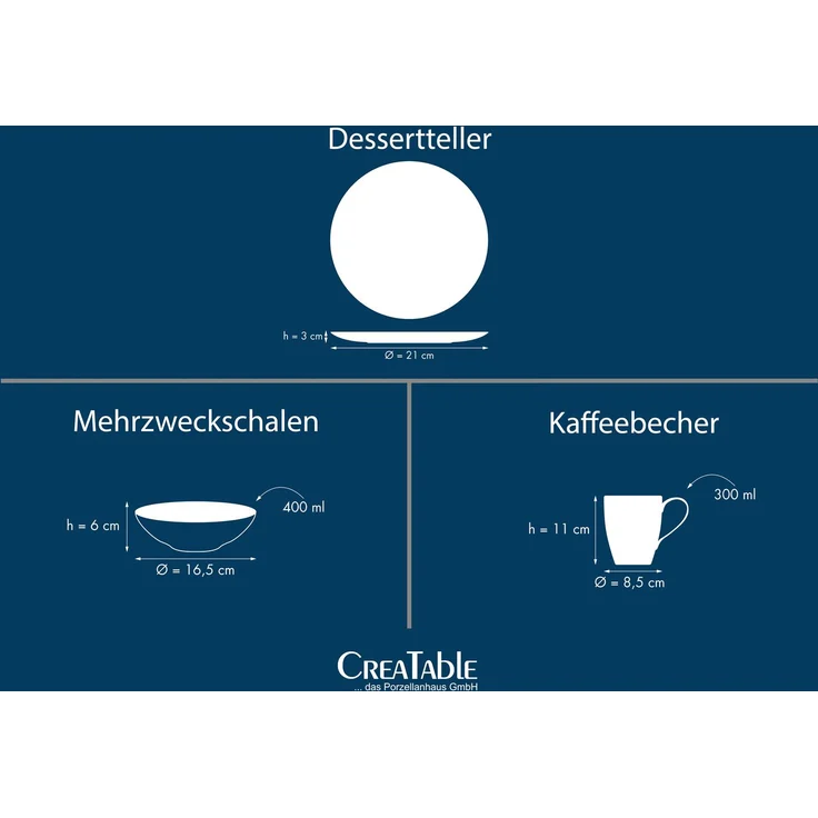 Nature Collection Stone, Kaffeeservice 12-tlg (mo) – Bild 6