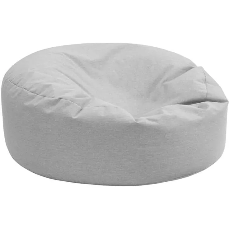 Home Deluxe Outdoor Sitzsack CLOUD - Hellgrau, Polyester, 140 x40 x140 cm