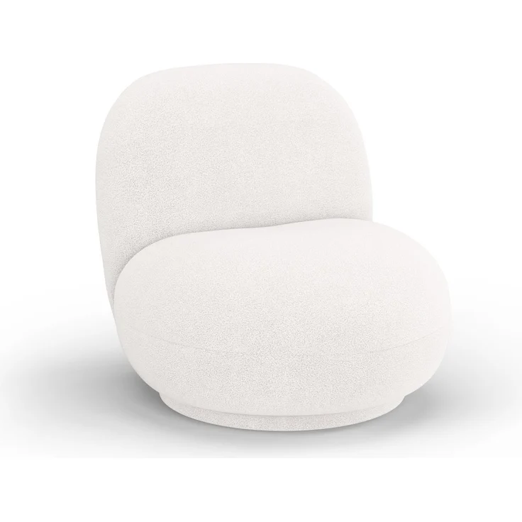Micadoni Drehbarer Sessel Chuck Boucle Elfenbein – Bild 2
