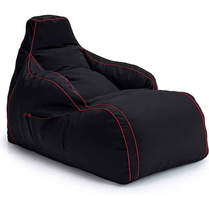 Game Over Videospiel Sitzsack Liegestuhl | Wohnzimmer | Seitentaschen für Controller | Headset-Halter | Hergestellt in Großbritannien | Ergonomisches Design (Elektrisches Purpur)