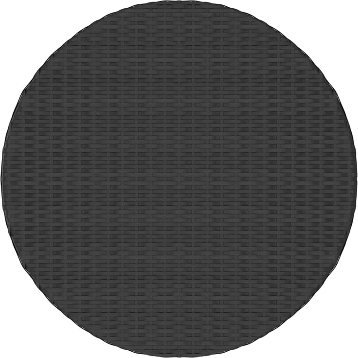 Gartentisch, Beistelltisch Schwarz 68 x 68 x 30 cm Poly Rattan – Bild 2
