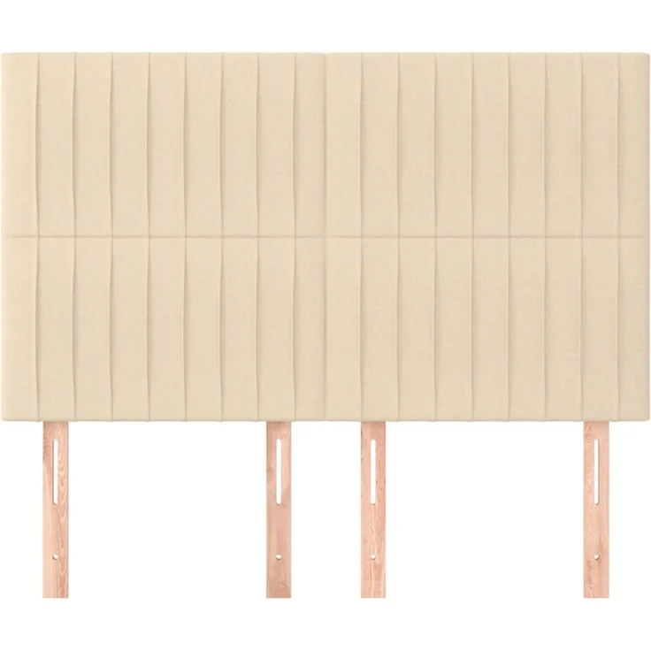 vidaXL Kopfteile 4 Stk. Creme 72 x 5 x 78/88 cm Stoff 3116573 – Bild 3